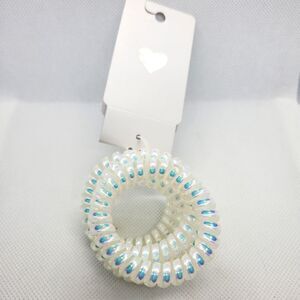 NWT The Children's Place 4 White Iridescent Hair